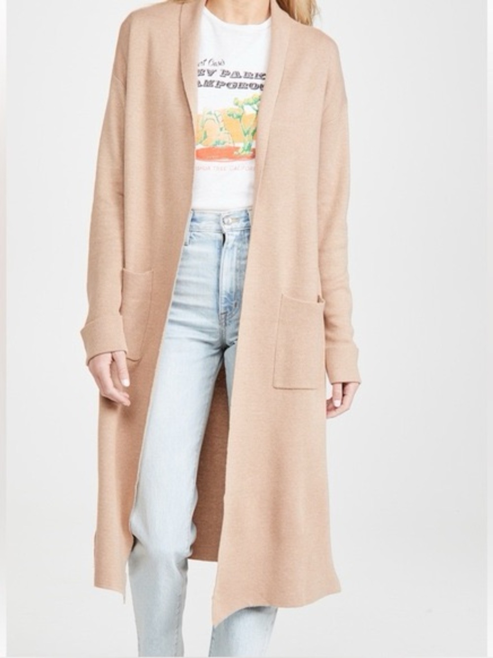 Line & Dot Duster Cardigan